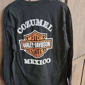 Harley-Davidson Black and Orange Cozumel Long Sleeve